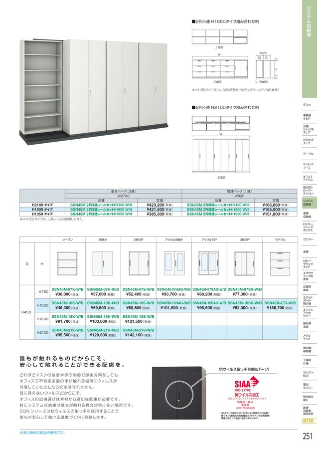 多様な アイリスチトセ 両開き書庫 H1050 ホワイト SSN4510HW 5396053 送料別途見積り 法人 事業所限定 外直送 